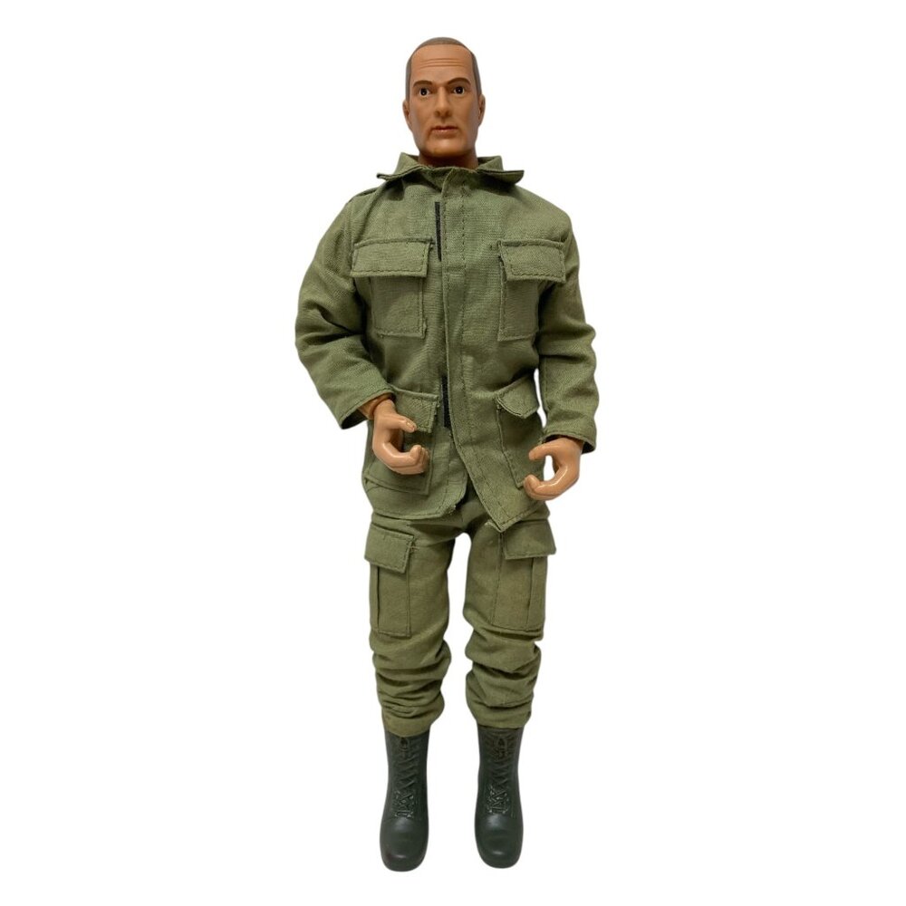 Vintage 13" Military Action Figure Green Uniform & Boots Formative International